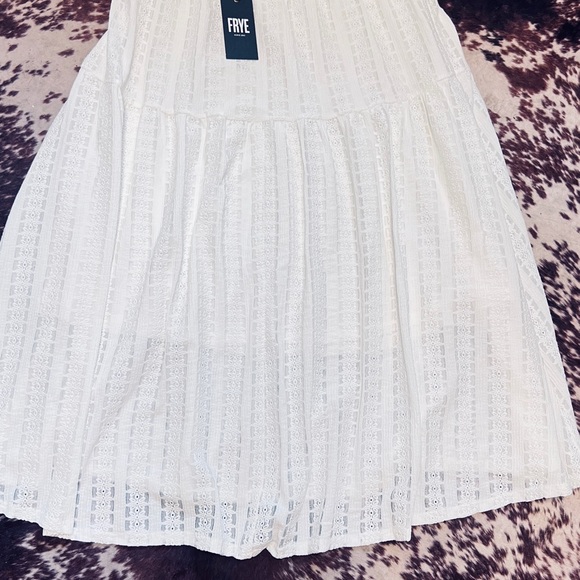 Frye Dresses & Skirts - Frye White Pleated Midi Skirt Resort Wear